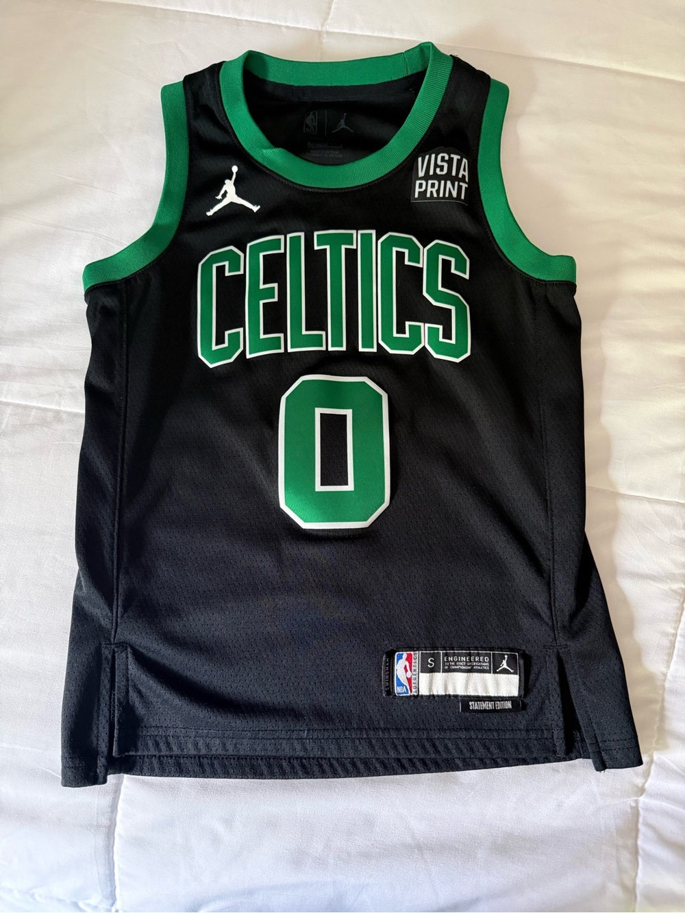 Jordan Kids Celtics Black and Green Jersey Top